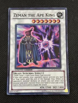 YuGiOh! - Zeman The Ape King Super Rare DPC5-EN002 Super Rare Limited Edition MP - Image 1