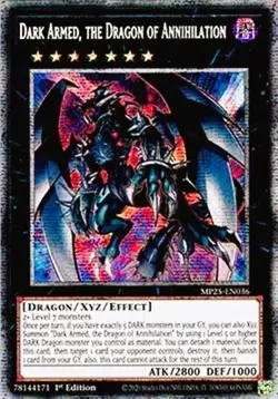 Yugioh MP25-EN036 Dark Armed, the Dragon of Annihilation Starlight Rare MINT - Image 1
