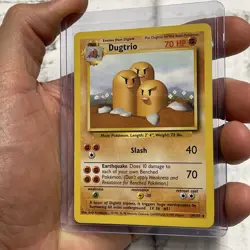 Pokemon TCG Dugtrio Base Set 19/102 Regular Unlimited Rare LP+ Vintage Card - Image 2