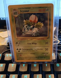 Ivysaur 30/102 Base Set Unlimited Uncommon 1999 WOTC Pokemon Card LP'-NM - Image 2