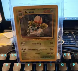 Ivysaur 30/102 Base Set Unlimited Uncommon 1999 WOTC Pokemon Card LP'-NM - Image 3