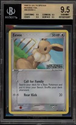 Pokemon Eevee EX Delta Species Reverse Holo #69 BGS 9.5 - Image 1