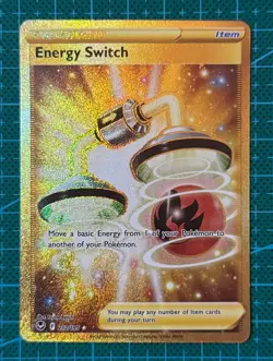 Pokemon TCG Energy Switch 212/195 Secret Rare SWSH Silver Tempest English - Image 1