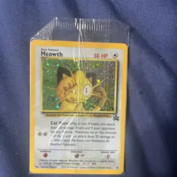 Pokemon Meowth Black Star Promo 10 Holo Sealed WOTC Vintage - Image 1