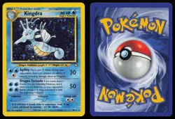Kingdra 8/111 Unlimited Holo Rare Neo Genesis Pokemon English SWIRL LP - Image 3