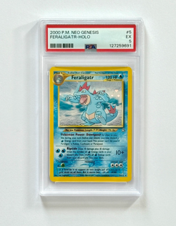 Pokemon Neo Genesis #5 Feraligatr Holo 2000 PSA 5 Excellent - Image 1