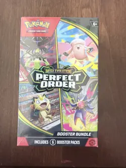 Pokemon TCG Perfect Order Mega Evolution Booster Bundle Box 6 Packs - Image 1