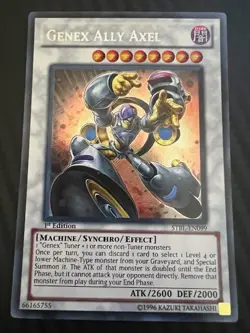 Yugioh Genex Ally Axel STBL-EN099 Secret Rare 1st Edition NM - Image 1