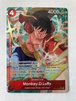 One Piece Card Game Monkey.D.Luffy (Alternate Art) OP12-015 SR English - Image 1