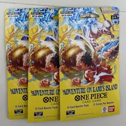 One Piece (OP15) Adventure on Kami's Island Sleeved Booster Pack LOT OF 3 - Image 1