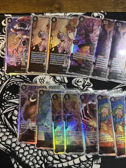 One Piece TCG 17 Black SR Lot Various Sets & Reprints English - Image 2