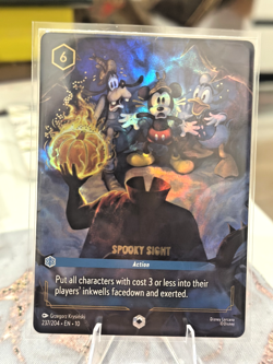 Disney Lorcana Spooky Sight (enchanted) Whispers In The Well Holofoil 237/204 - Image 1