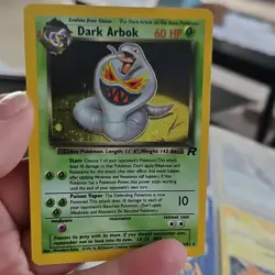 Pokemon Dark Arbok Wotc Promo Promo 19/82 60 HP Regular Stamped English Card - Image 3