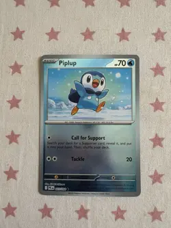 Piplup 027/094 Phantasmal Flames Reverse Holo Pokemon TCG Card - Image 1