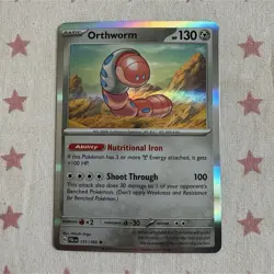 Orthworm 151/193 Paldea Evolved Reverse Holo Rare Pokemon TCG Card - Image 1