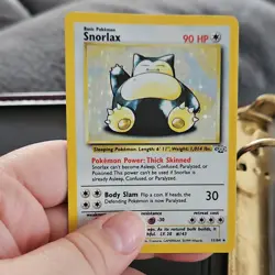 Pokemon Snorlax Jungle Holo Rare 11/64 90 HP Unlimited Basic English Card - Image 4