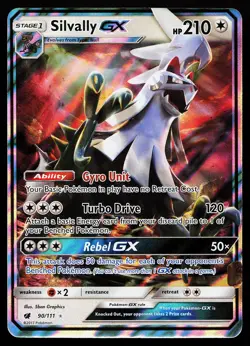 Silvally GX 90/111 Holo Crimson Invasion Pokemon Card - Image 1