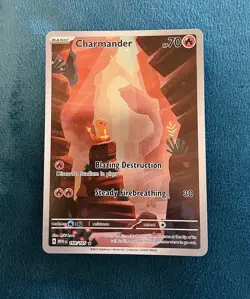 Pokemon TCG Card Charmander 168/165 S&V 151 Illustration Rare *English* - NM - Image 1