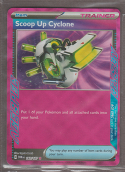 Scoop Up Cyclone 128/131 Prismatic Evolutions Ace Spec Holo Pokemon TCG Card - Image 1