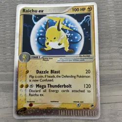 Pokemon TCG Raichu EX Sandstorm Card 98/100 Ultra Rare Holo Card NM - Image 1