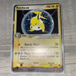 Pokemon TCG Raichu EX Sandstorm Card 98/100 Ultra Rare Holo Card NM - Image 2