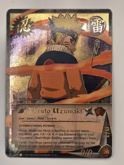 Naruto CCG Naruto Uzumaki US002 Super Rare 1st Edition Foil Card NM - Image 1