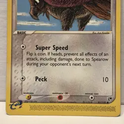 Spearow 81/100 2003 EX Sandstorm Pokemon Card Nintendo e-Series Common - Nm/Vlp - Image 3