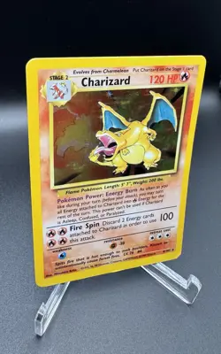 Pokemon TCG Charizard 4/102 Base Set Unlimited Holo Rare - Nintendo 1999 Card - Image 2