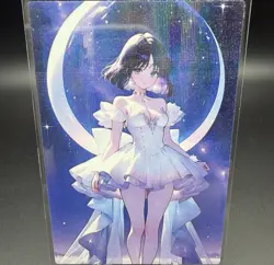 Hotaru Tomoe Sailor Saturn Anime Waifu Card Doujin ACG Goddess Holo - Image 1