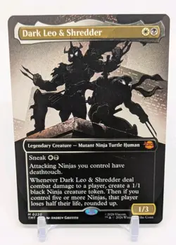 Dark Leo And Shredder (Borderless) Non-foil Teenage Mutant Ninja Turtles MGT... - Image 1