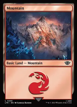 Mountain Foil The Lord of the Rings: Tales of Middle-earth 268 NM MTG - Image 1