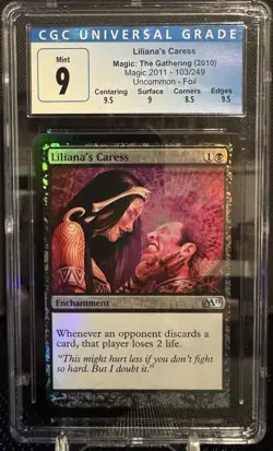 Liliana's Caress Magic 2011 Foil CGC 9 - Image 1