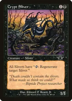 Crypt Sliver Common Legions Magic: The Gathering Lightly Played - Image 1