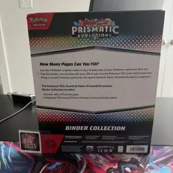 Pokemon PRISMATIC EVOLUTIONS 2025 Binder Collection Not Perfect ***Serious Buyer - Image 2