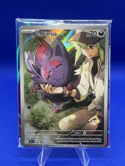 Pokemon TCG N's Zorua 189 Scarlet & Violet Promo Sealed Pack NM - Image 1