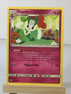 Floette 151/236 Uncommon Regular Card SM - Cosmic Eclipse Pokemon TCG NM - Image 1