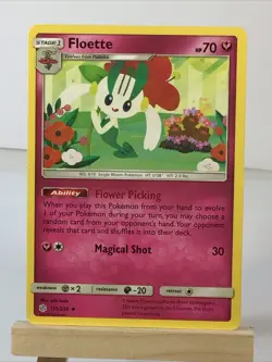 Floette 151/236 Uncommon Regular Card SM - Cosmic Eclipse Pokemon TCG NM - Image 2