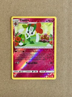 Floette 151/236 Reverse Holo - Pokemon TCG Sun & Moon Cosmic Eclipse - Near Mint - Image 1