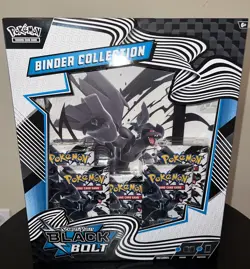 Pokemon TCG Black Bolt Binder Collection - SV: Black Bolt - NEW/Sealed - Image 1