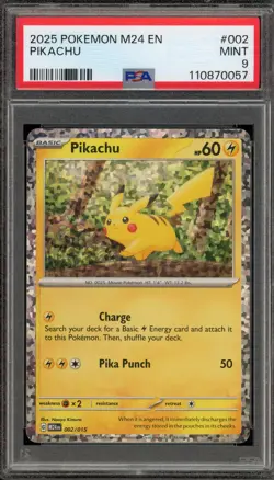 Pokemon Pikachu McDonald's Holo Promo #002 PSA 9 Mint - Image 1