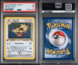 1999 Pokemon Jungle 1st Edition #8 Pidgeot Holo PSA 7 NM - Image 2