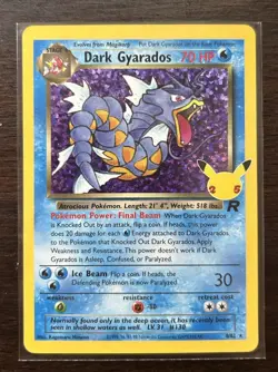 Pokemon TCG Dark Gyarados 8/82 Celebrations Holo 25th Anniversary EN - Image 1