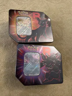 Pokemon Team Rocket Tins Nidoking ex, Persian Set of 2 Sealed - Image 1
