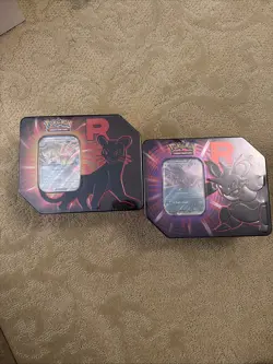 Pokemon Team Rocket Tins Nidoking ex, Persian Set of 2 Sealed - Image 2