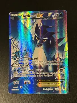 Articuno EX Plasma Storm Full Art Card 132/135 DAMAGED Pokemon Card - Image 1