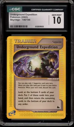 Pokemon Underground Expedition Skyridge #140 CGC 10 Gem Mint - Image 1