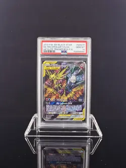 2019 POKEMON SM BLACK STAR PROMO FULL ART/MOLTRES & ZAPDOS & ARTICUNO GX PSA 10 - Image 1