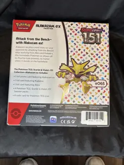 Pokemon TCG: Scarlet & Violet-151 Alakazam ex Collection Booster Box 820650855269 - Image 3
