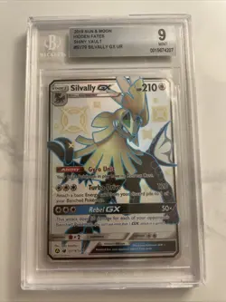 2019 Pokemon Sun And Mood Hidden Fates Silvally GX UR BGS 9￼ - Image 1
