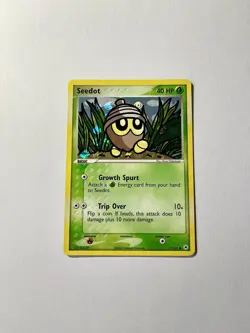 2004 POKEMON EX HIDDEN LEGENDS 71 SEEDOT REVERSE FOIL - Image 1